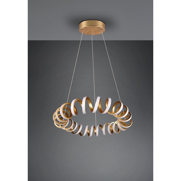 LED závěsné svítidlo ve zlaté barvě ø 55 cm Curl – Trio-image-4