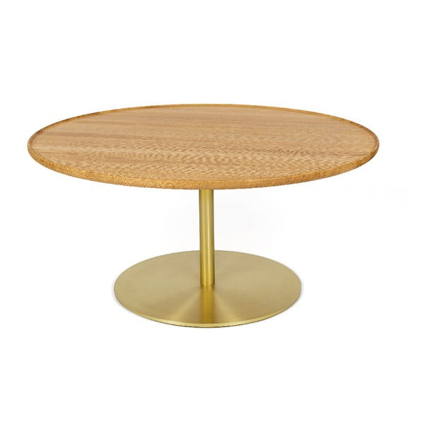 Konferenční stolek s deskou z dubového dřeva Askala Softy