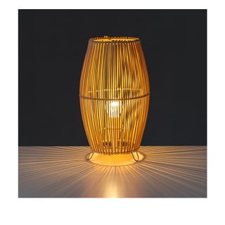Bambusová stolní lampa v přírodní barvě s bambusovým stínidlem (výška 29 cm) Natural Way – Casa Selección