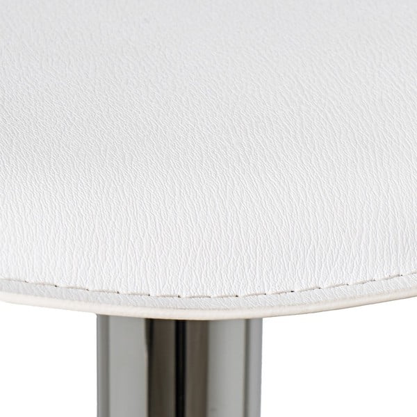 Bílé čalouněné barové stoličky v sadě 2 ks s nastavitelnou výškou (výška sedáku 73 cm) – Casa Selección-image-3