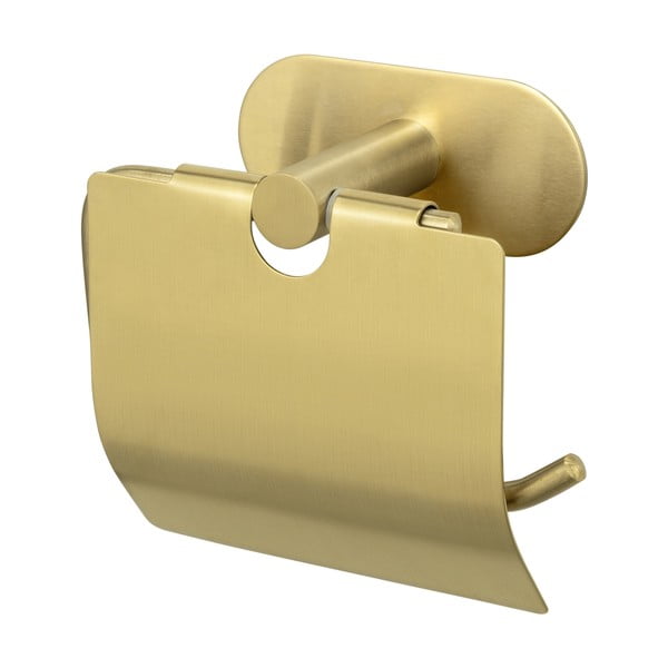 Samodržící držák na toaletní papír z nerezové oceli Orea Gold – Wenko-image-3