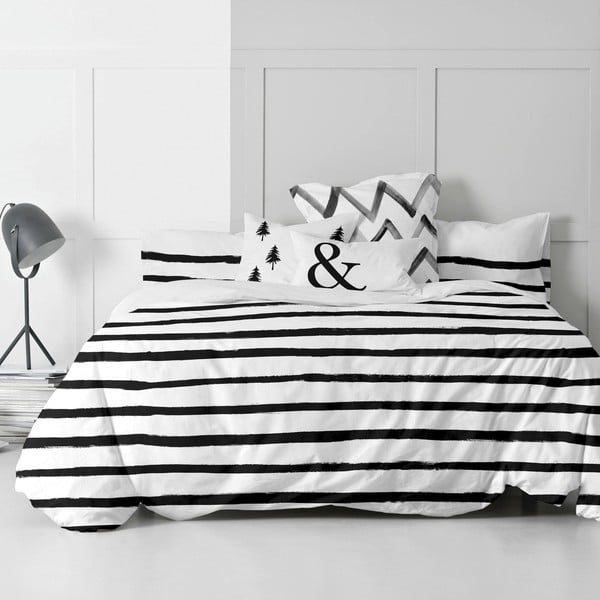 Bavlněný povlak na peřinu Blanc Stripes, 140 x 200 cm-image-4