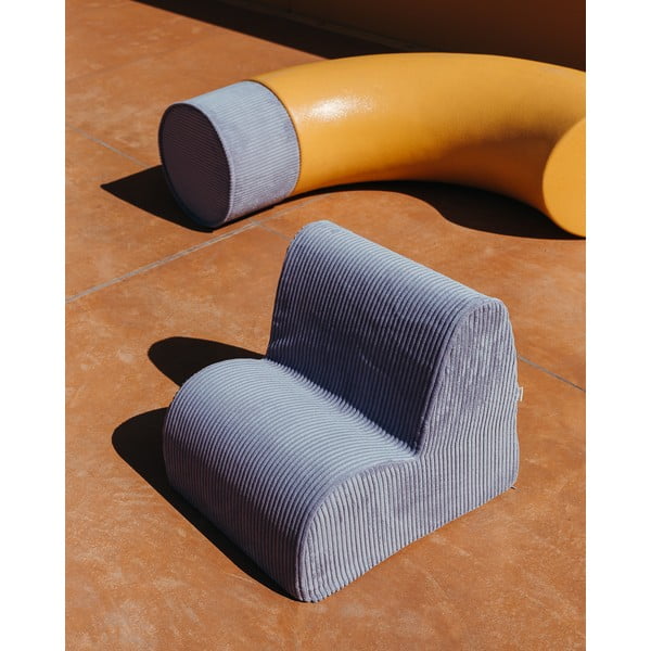 Modré manšestrové dětské křesílko Cloud – Wigiwama-image-3