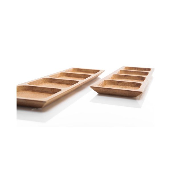 Sada 2 bambusových servírovacích misek Bambum Almeria, délka 24 cm-image-2