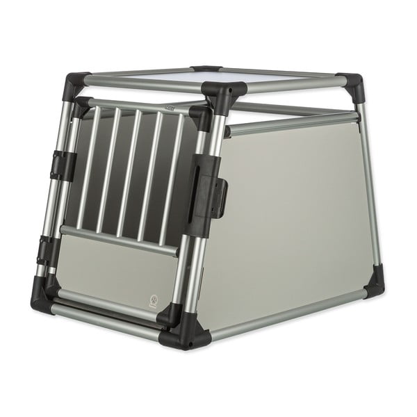 Přepravka pro domácího mazlíčka ve stříbrné barvě 62x55 cm Trixie M – Plaček Pet Products