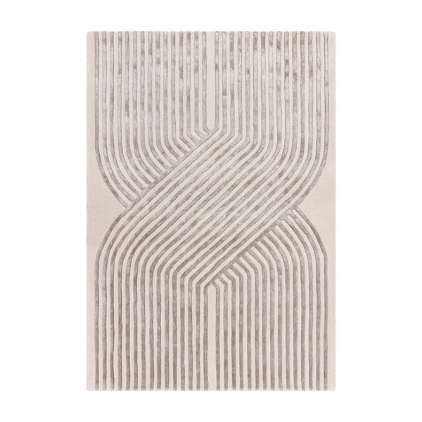 Krémový ručně tkaný koberec s příměsí vlny 120x170 cm Matrix – Asiatic Carpets