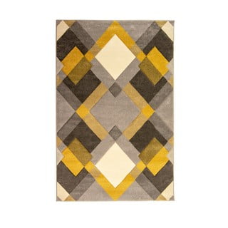 Šedo-žlutý koberec Flair Rugs Nimbus, 200 x 290 cm