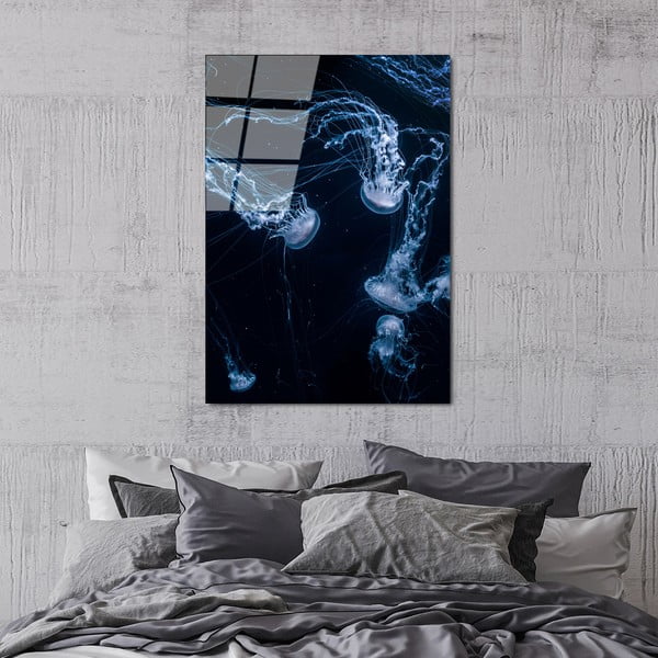 Skleněný obraz 70x100 cm Jelly Fish – Wallity-image-3