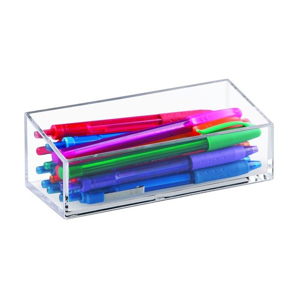 Průhledný stohovatelný box iDesign Clarity, 15 x 6 cm-image-4