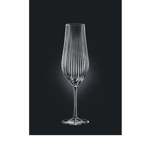 Sada 6 sklenic na šampaňské Crystalex Tulipa Optic, 170 ml-image-1