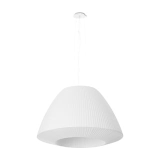 Bílé závěsné svítidlo se skleněným stínidlem ø 60 cm Soprano – Nice Lamps
