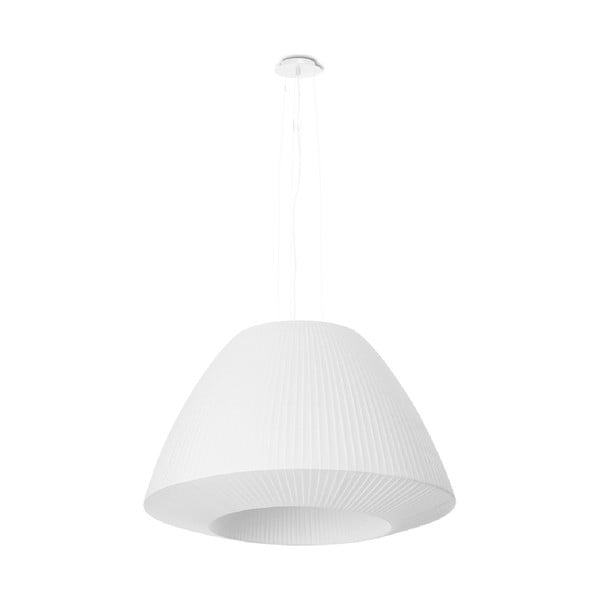 Bílé závěsné svítidlo se skleněným stínidlem ø 60 cm Soprano – Nice Lamps