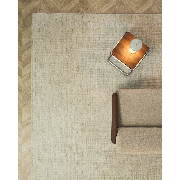 Krémový ručně tkaný vlněný koberec 200x300 cm Dalena – Kave Home-image-1