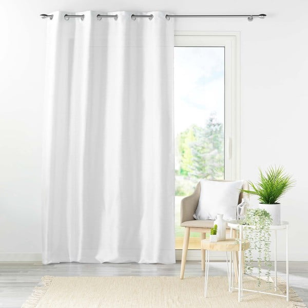 Bílý saténový závěs 140x240 cm Shana – douceur d'intérieur-image-3