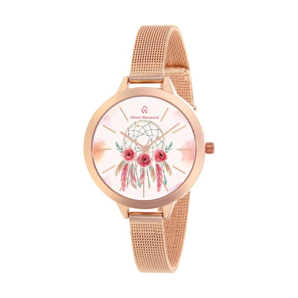 Dámské hodinky s řemínkem ve světle růžové barvě Olivia Westwood Kulore