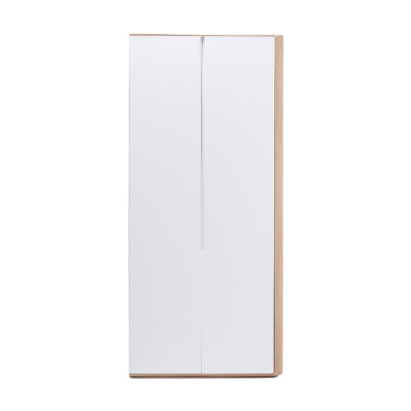 Modulový díl šatní skříně s konstrukcí z dubového dřeva, připevnění vpravo, 100x222 cm Ena - Gazzda