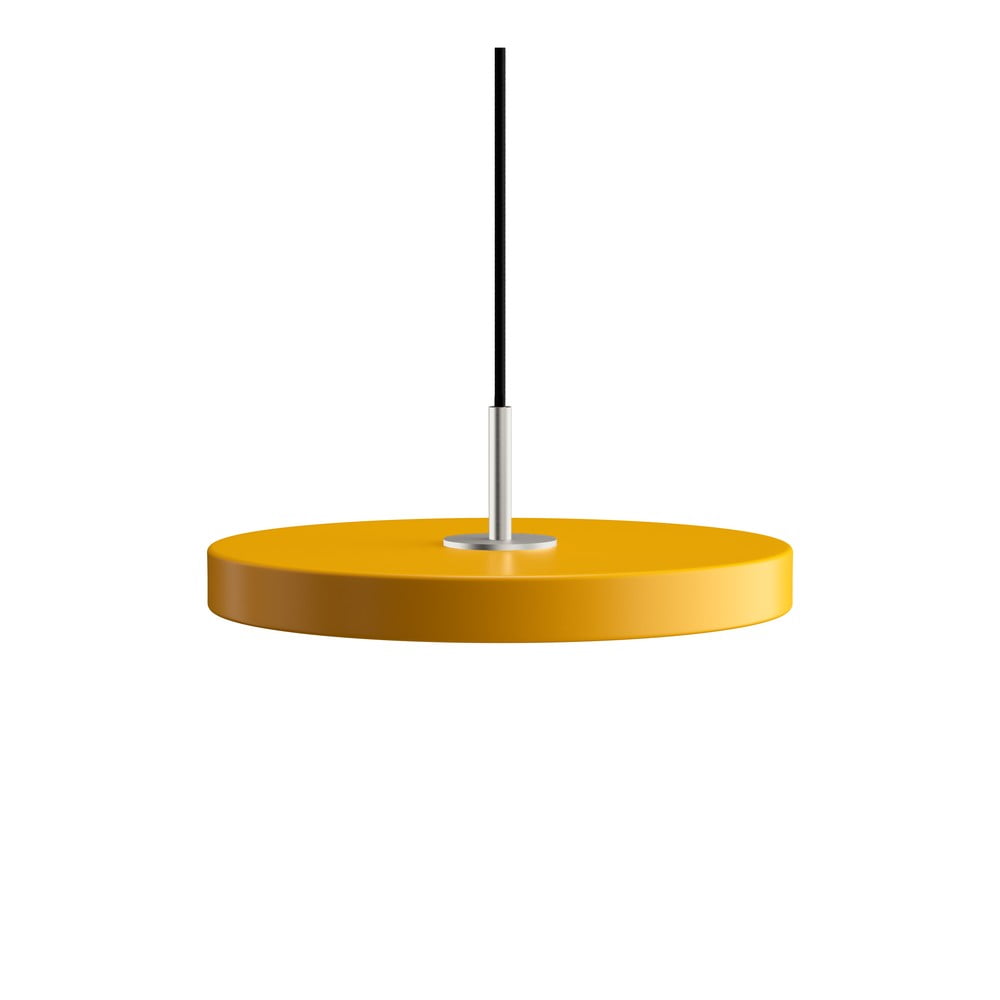 Okrově žluté LED závěsné svítidlo s kovovým stínidlem ø 31 cm Asteria Mini – UMAGE