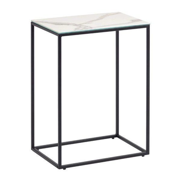 Odkládací stolek s keramickou deskou 30x45 cm Rewena – Kave Home