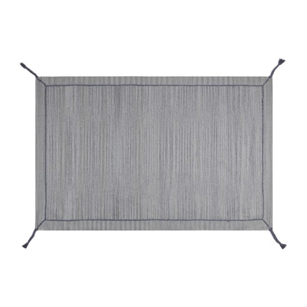 Bavlněný koberec Twist Grey, 70 x 120 cm