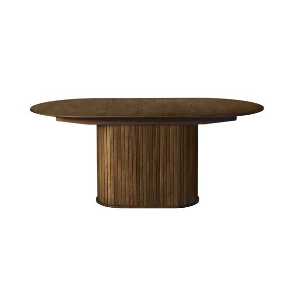 Rozkládací jídelní stůl s přídavnou deskou v dekoru dubu 95x180 cm Nola – Unique Furniture-image-1