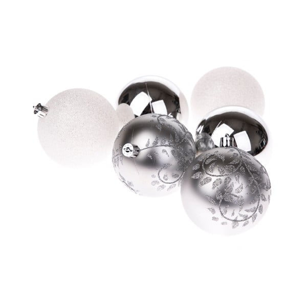 Plastové vánoční koule v sadě 6 ks ø 8 cm – Dakls