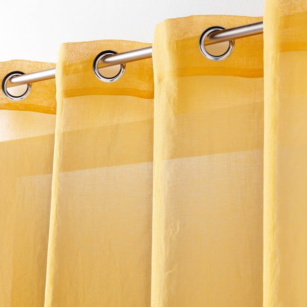 Žlutá záclona 140x240 cm Telma – douceur d'intérieur-image-1