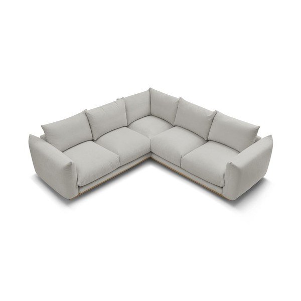 Světle šedá rohová pohovka Ernest – Bobochic Paris-image-4