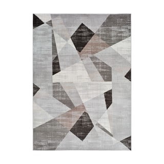 Šedý koberec Universal Babek Geo, 133 x 195 cm