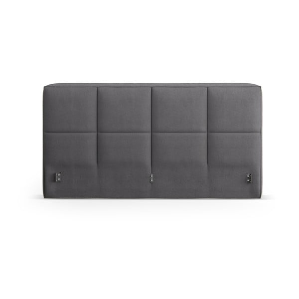 Tmavě šedé čalouněné čelo postele 249x100 cm Darren – Micadoni -image-2