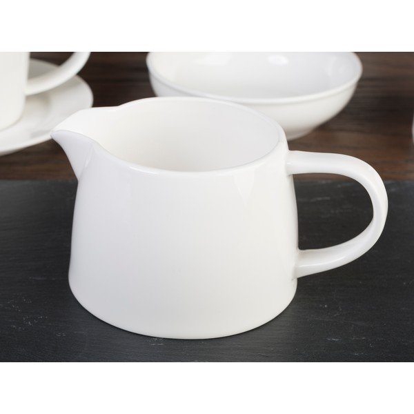 Bílá porcelánová nálevka na mléko Mikasa Ridget, 0,4 l-image-3