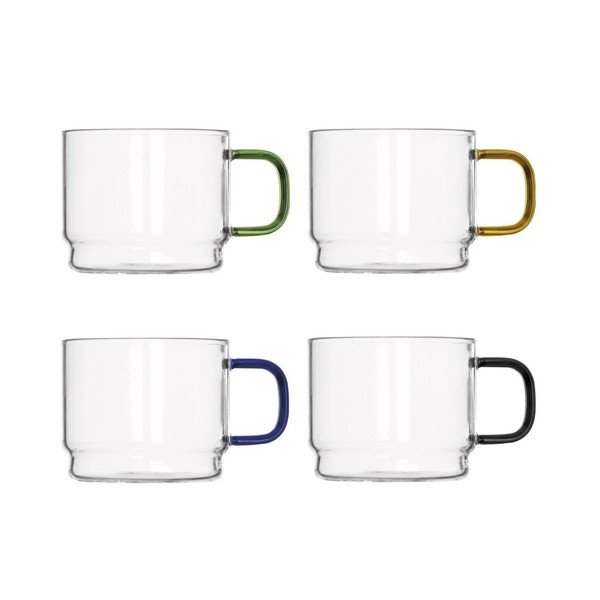 Skleněné hrnky v sadě 4 ks 350 ml Bridge – Brandani