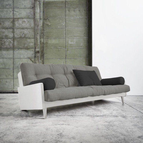 Rozkládací pohovka Karup Indie White/Granite Grey/Dark Grey