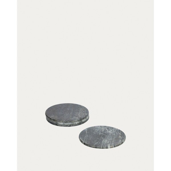 Šedé mramorové podtácky v sadě 4 ks Tresa – Kave Home-image-4