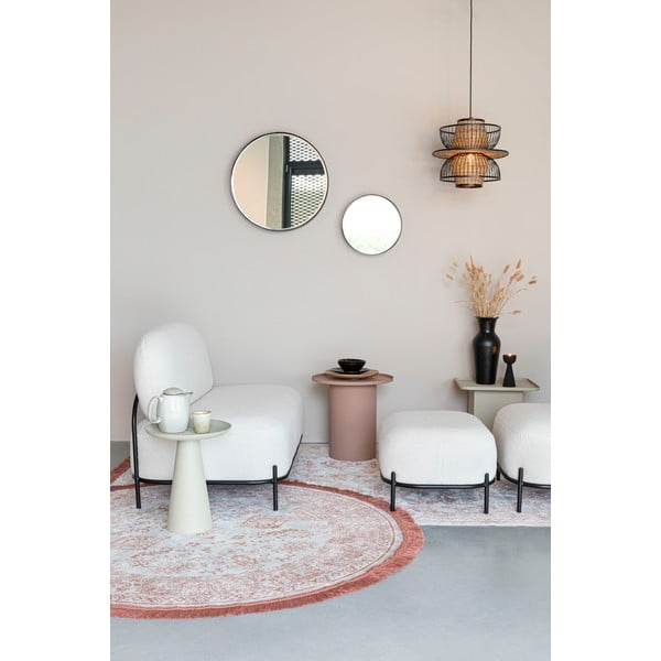 Krémový taburet Hocker Polly – White Label-image-3