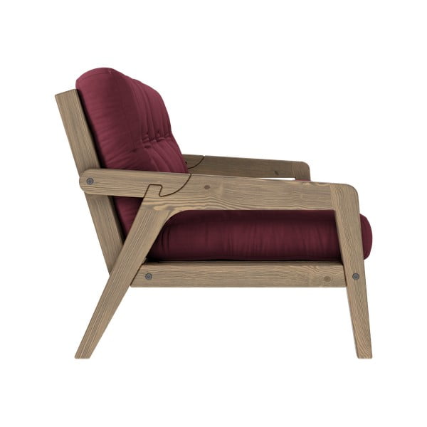 Červená rozkládací pohovka 204 cm Grab - Karup Design-image-4