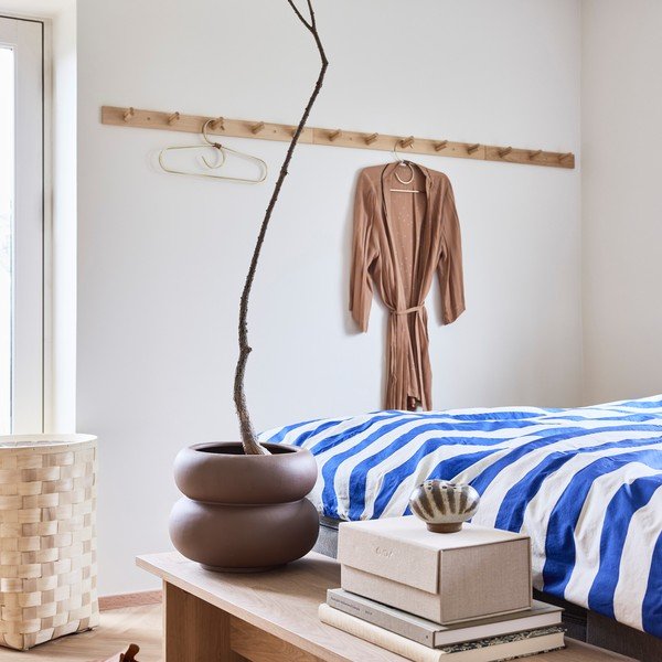 Bílé/modré bavlněné povlečení na jednolůžko 140x200 cm Shima – OYOY Living Design-image-1