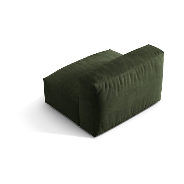 Zelený sametový modul pohovky (středový díl) Martina – Micadoni -image-2