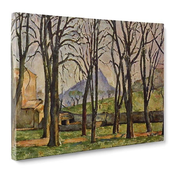 Obraz Chestnut Trees at the Jas de Bouffan - Paul Cézanne, 50x70 cm