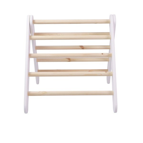 Bílý pikler trojúhelník z borovicového dřeva 46x87x60 cm Montessori – Meowbaby-image-3