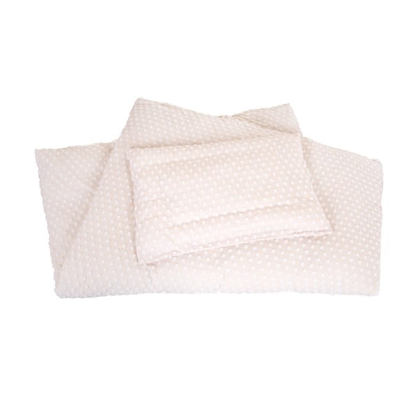 Béžové dětské povlečení do postýlky s příměsí bavlny 100x135 cm Frosty Almond – Roba-image-2