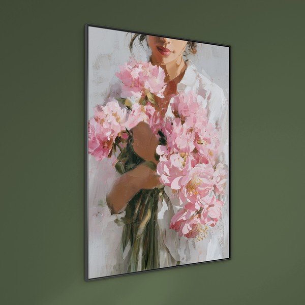 Tištěný obraz s rámem/na plátně 70x100 cm Floral Embrace – Styler-image-1