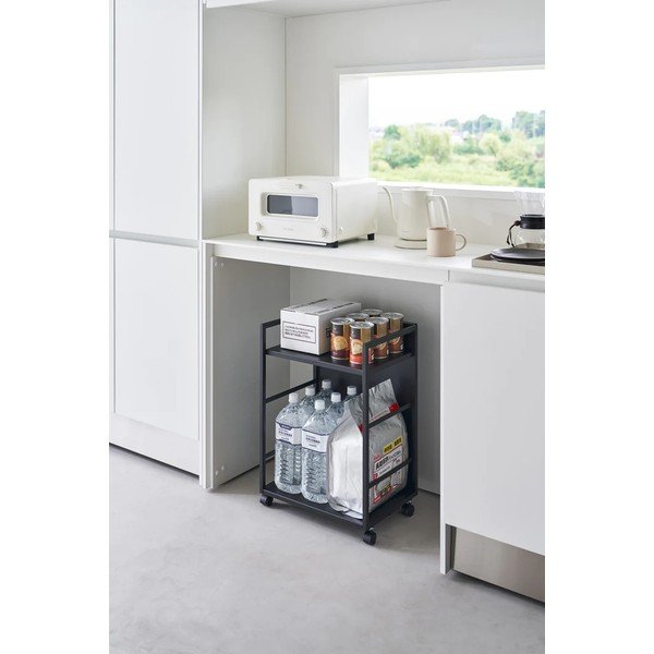 Černý kovový pojízdný regál 42x60 cm Tower – YAMAZAKI-image-3