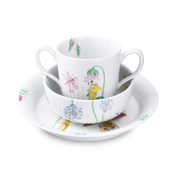 Porcelánová dětská jídelní sada 3 ks Hammershøi Kids – Kähler Design