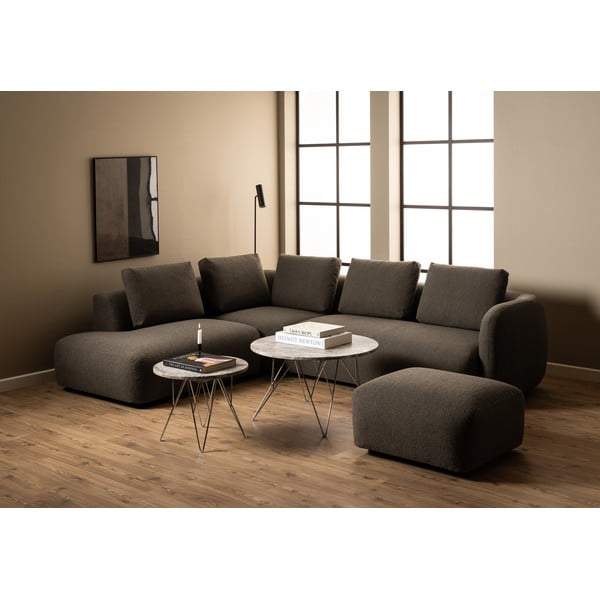 Mramorový kulatý odkládací stolek ø 55 cm Prunus – Actona-image-4