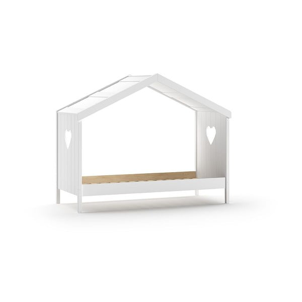 Bílá domečková dětská postel 90x200 cm Amori - Vipack-image-2