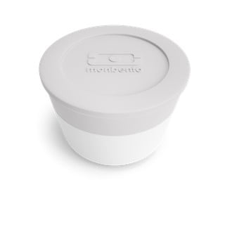 Bílo-šedá svačinová dóza Monbento Temple, 75 ml