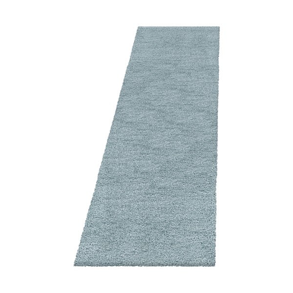 Modrý běhoun 80x250 cm Fluffy – Ayyildiz Carpets