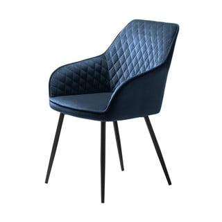 Modrá sametová jídelní židle Milton – Unique Furniture