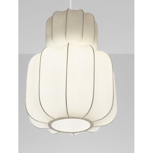 Matně bílé látkové závěsné svítidlo ø 28 cm Delina – Nova Luce-image-2