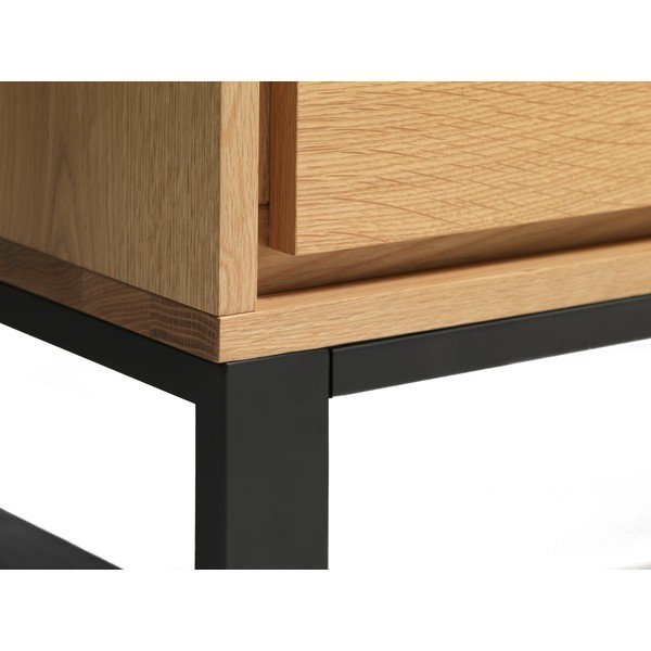 TV stolek v dekoru dubu v přírodní barvě 170x55 cm Livorno – Unique Furniture-image-1